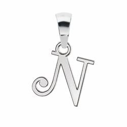 Pendentif argent initiale N