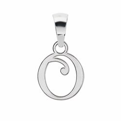 Pendentif argent initiale O