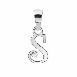 Pendentif argent initiale S