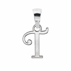 Pendentif argent initiale T