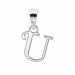 Pendentif argent initiale U