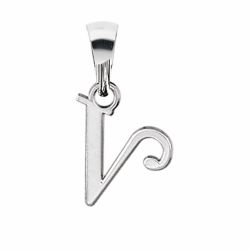 Pendentif argent initiale V