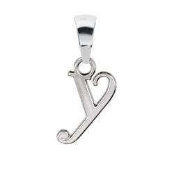 Pendentif argent initiale Y