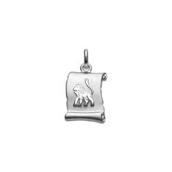 Pendentif argent zodiaque lion