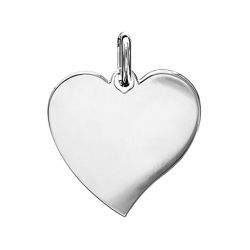 Pendentif argent cœur à graver