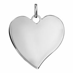 Pendentif argent cœur à graver