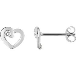 Boucles d'oreilles argent cœur