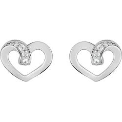 Boucles d'oreilles argent cœur