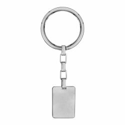 Porte clef acier plaque GI