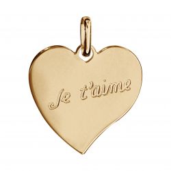 Pendentif cœur gravé