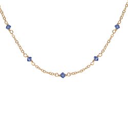 Collier pierres bleues