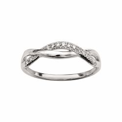 Bague argent torsade