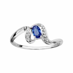 Bague argent pierre bleue