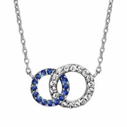 Collier argent 2 cercles...