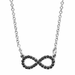 Collier argent forme huit...