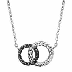 Collier argent 2 cercles...