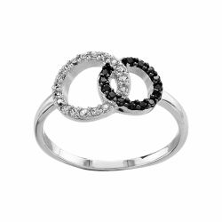 Bague argent 2 cercles...