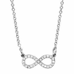 Collier argent forme huit...