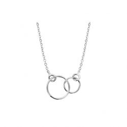 Collier argent motif double...