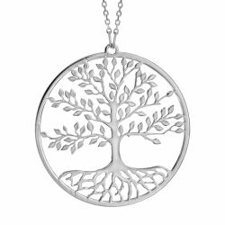 Collier argent motif arbre...