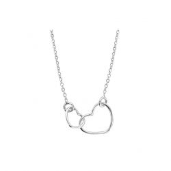 Collier argent motif double...