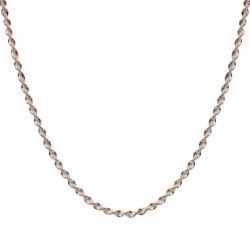 Collier argent chaine vrille