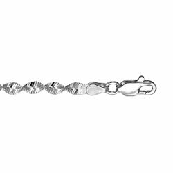 Bracelet argent maille vrillée