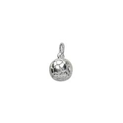 Pendentif argent ballon foot