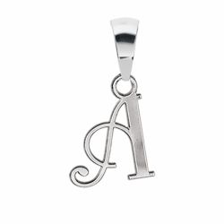 Pendentif argent initiale A