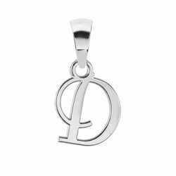 Pendentif argent initiale D