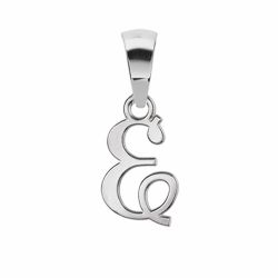 Pendentif argent initiale E