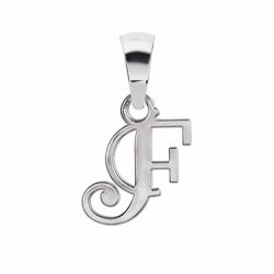 Pendentif argent initiale F