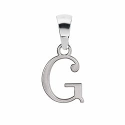 Pendentif argent initiale G