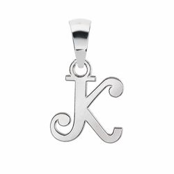 Pendentif argent initiale K