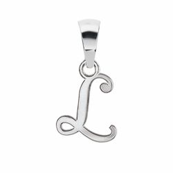 Pendentif argent initiale L